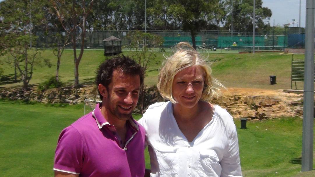 Del Piero in Australia Con Josefa Idem 